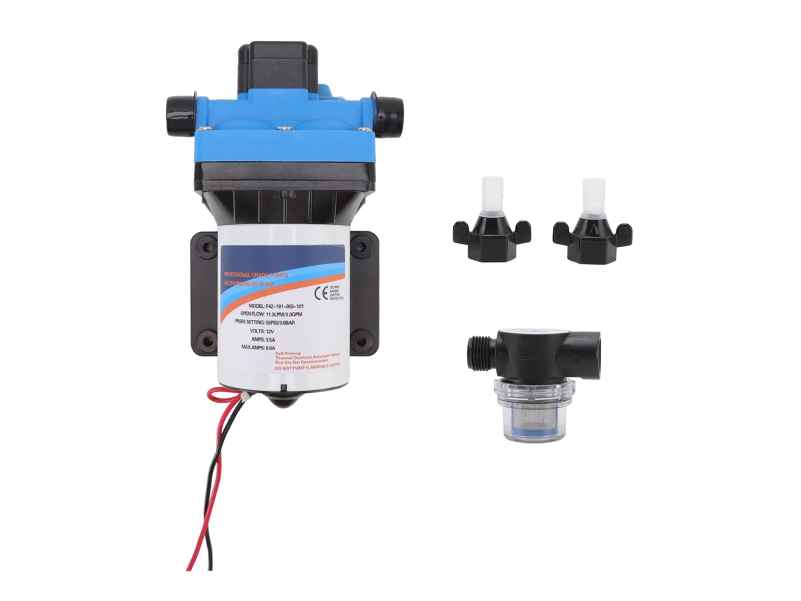 Bomba de agua autocebante de 12 V, cableado externo, G1/2, serie 42