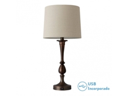 Fab 130871002 | Khalifa1xe27 Tablero de mesa marrón 605x28x28 cm Puerto USB Fabrilamp