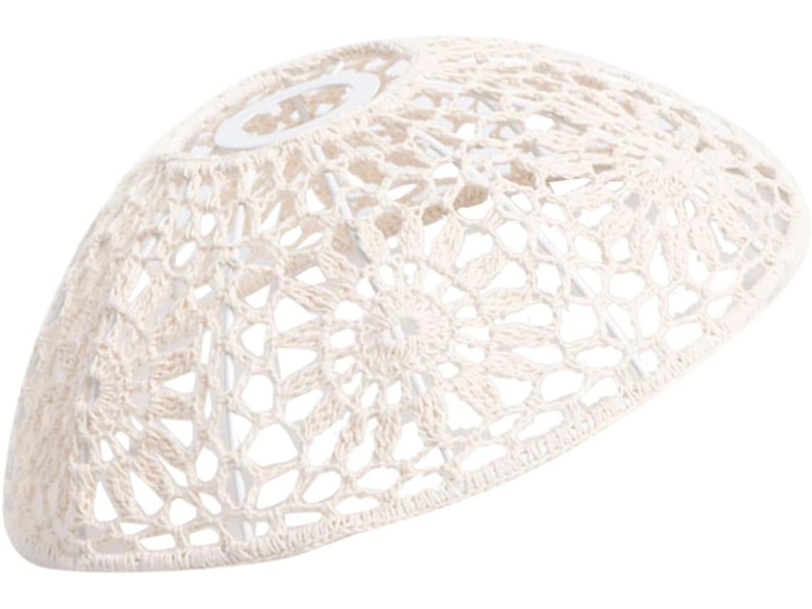 Colgante Tejido A Mano En Cuerda De Algodón Natural, E27, Diámetro 4 Cm, Estilo Macramé Bohemio, Decoración.