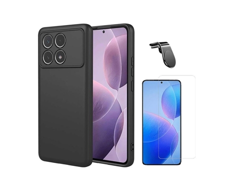 Funda Clearglass Safe Driving para Xiaomi Xiaomi Poco F6 Pro PHONECARE Negro