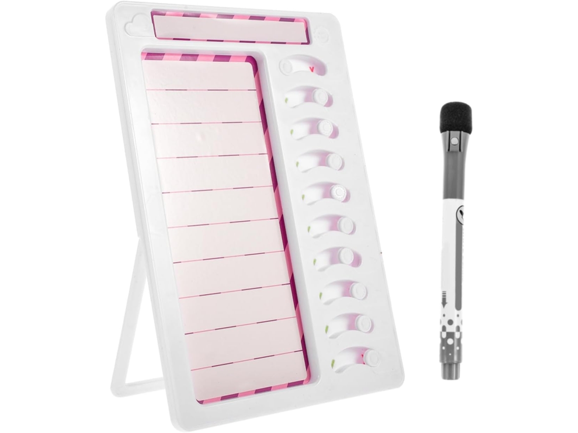 Tablero Magnético Para Recordar Tareas Domésticas Para Niños Y Niñas, Plástico Blanco, Multifuncional.