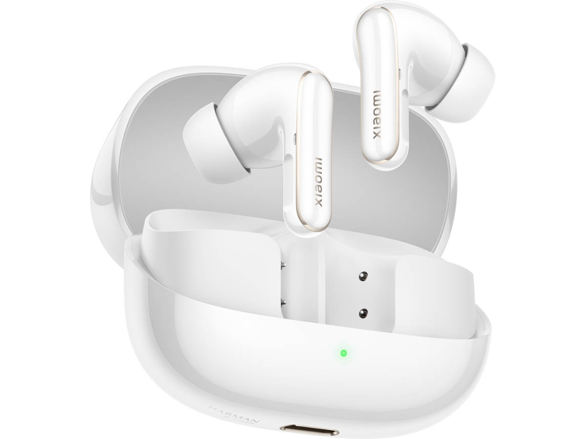 Auriculares Bluetooth XIAOMI Buds 5 Pro (In Ear - Micrófono - Noise Cancelling - Blanco)