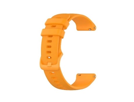Correa para GarminForerunner 245 Music Correa de reloj de silicona con entramado pequeño, color amarillo VENISYMLIS