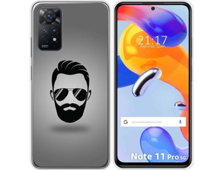 Carcasa Xiaomi Redmi Note 11 Pro TUMUNDOSMARTPHONE Dibujos Barba Multicolor