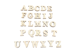 Letras De Madera Autoadhesivas Az Para Manualidades, Decoración Y Regalos Infantiles.
