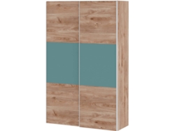 Armario MUEBLAM Roble Aqua Blue Melamina (150x220x55 cm)