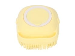 Cepillo De Baño De Silicona Con Dispensador De Champú, Suave, Para Bebés, Mujeres, Hombres Y Personas Mayores, Amarillo.