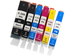 Paquete De 6 Cartuchos De Tinta De Color Pgi280 Cli281 Xxl Para Fotos Y Documentos.