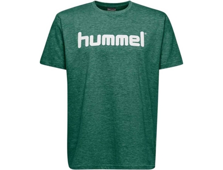 Camiseta de Hombre para Fútbol HUMMEL Go Logo Algodón Verde (6)