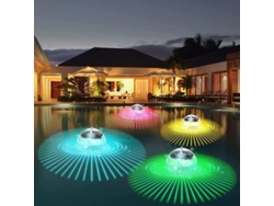 Luces Solares Flotantes Para Piscina, Luces De Disco Rgb Impermeables Que Cambian De Color, 1 Unidad.