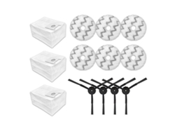 Escova lateral esfregona pano almofadas trapos saco de pó para xiaomi roidmi eva sdj06rm