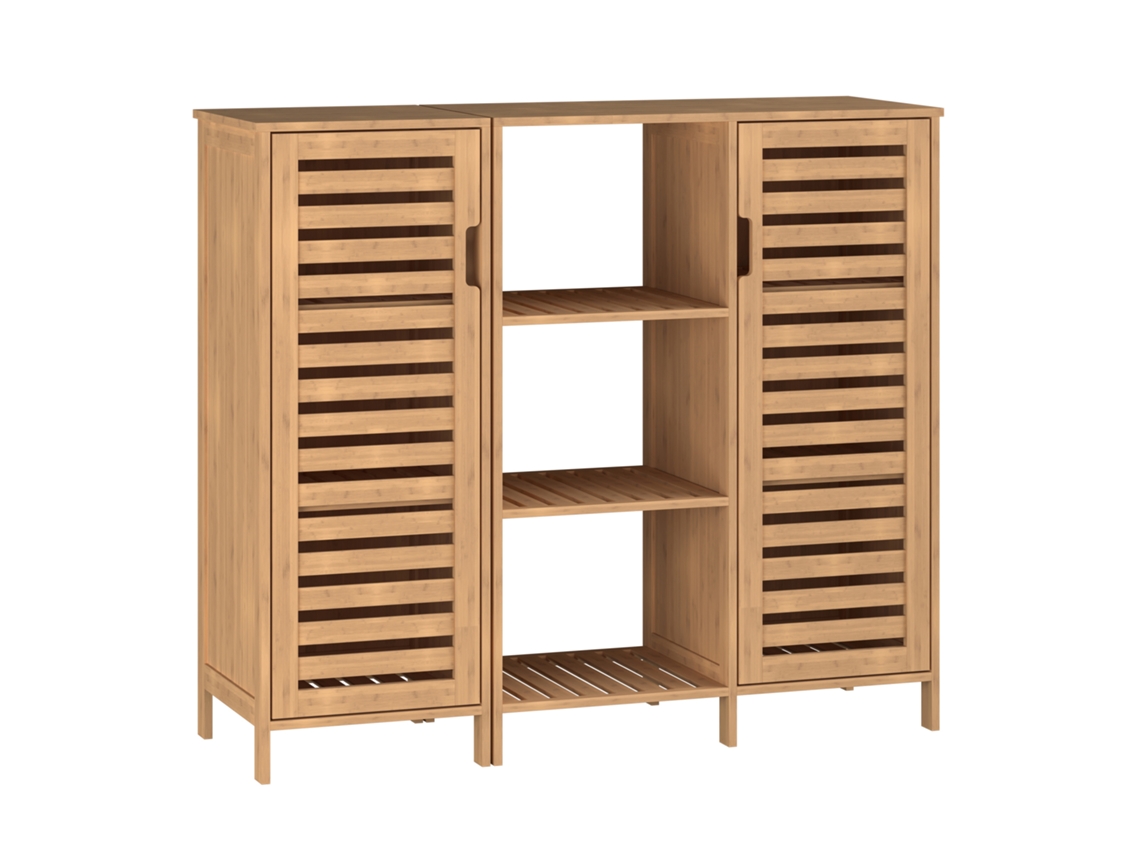 Aparador De 2 Piezas Hakseri 87x99x33cm - Bambus [EN.CASA]