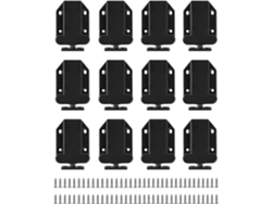 Cerrojo De Cajón Con Función De Pop-up Automático, Pestillo De Empuje Para Armarios, 12 Pack Negro
