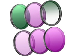 Juego de 6 filtros multiusos esenciales para cámaras de acción. SFUSHOS