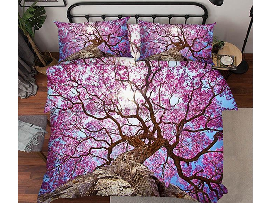 Funda de Edredón AJ WALLPAPER 3D árbol bonito 8 (200 x 225cm)