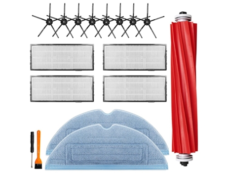 Kit de accesorios para Roborock T7S Plus S7 T7S piezas de repuesto de aspiradora robótica cepillo principal paño de mopa filtros Cepillo Lateral