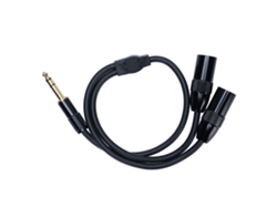 Cable Divisor En Y Estéreo No Balanceado Con Conector Macho De 6,35 Mm A Convertidor Xlr Doble Para Micrófonos Y Cámaras De Vídeo Digital.
