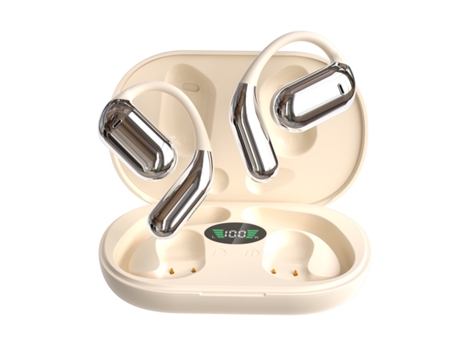 Auriculares inalámbricos con oreja abierta, auriculares inalámbricos con clip Auriculares inalámbricos con pantalla digital, auriculares CHRONUS