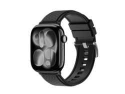 Correa para Apple Watch de 42/41/40/38 mm - Caucho fluorado FKM con diseño de diamante