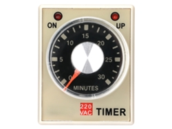 Relé Temporizador Ah3-3, Arranque Retardado, 220 V Ca, 30 Minutos, Bajo Consumo De Energía.