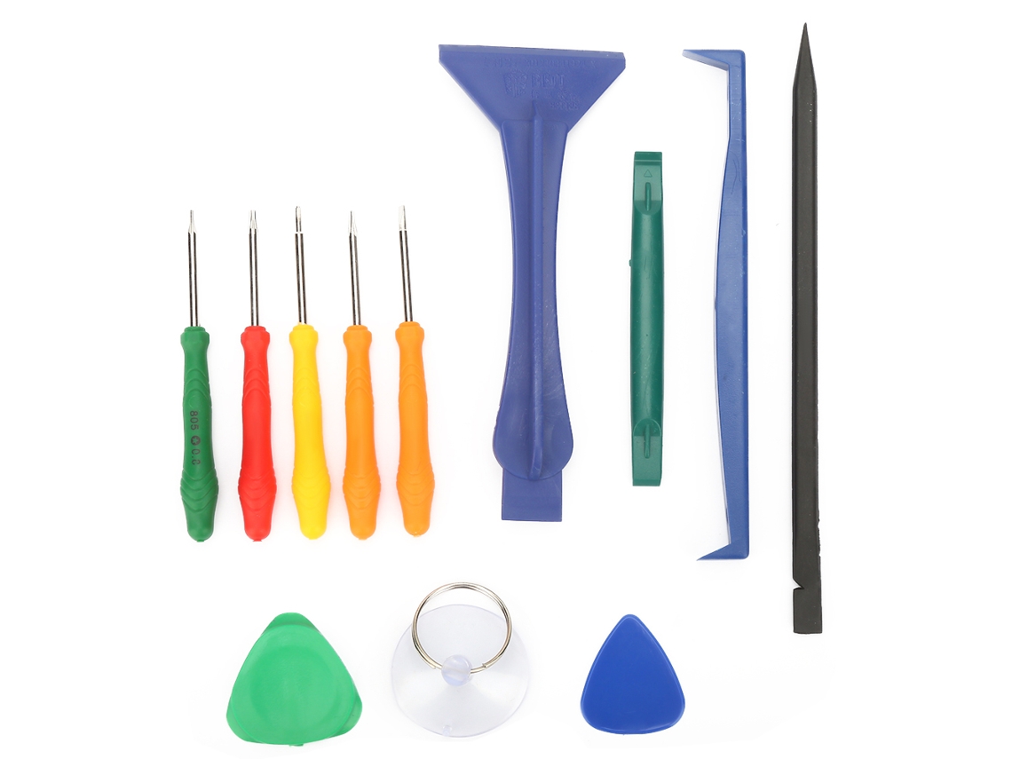 Kit De Herramientas De Reparación De Teléfonos Móviles De 12 Piezas: Destornillador, Espátula, Ventosa - Desmontaje Y Reparación