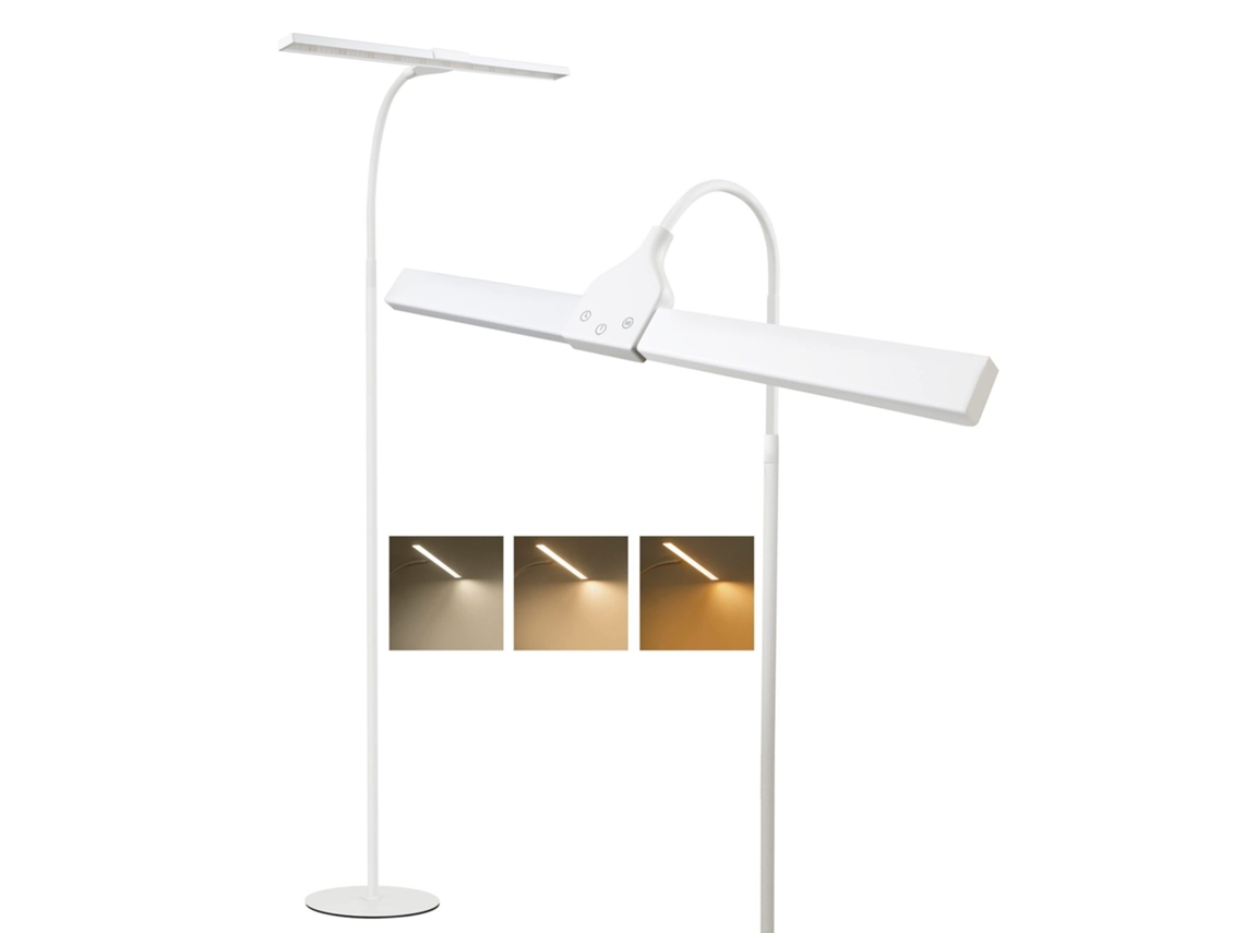 Lámpara de pie LED regulable Nttlife de 156 cm y 10 W con temporizador ajustable.