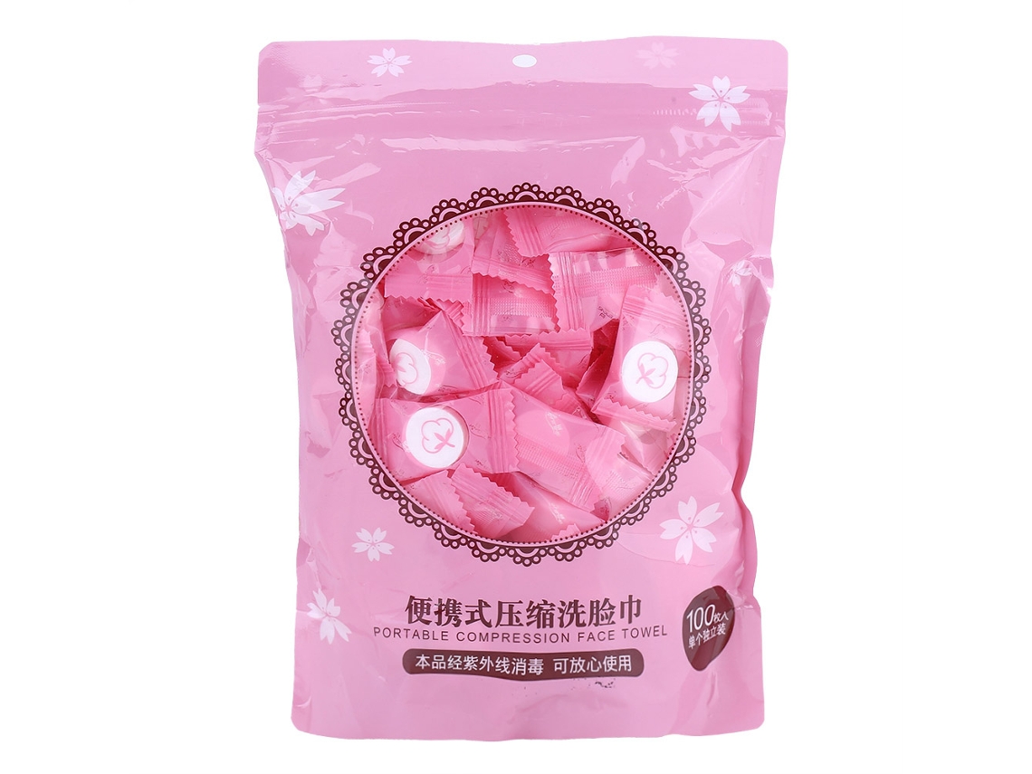 Paño Desechable Comprimido Para Viajes, Toalla Facial Desechable Para Limpieza Facial