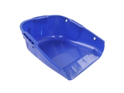 Cubo De Plástico Resistente Para Secar Granos, Gran Capacidad, Doble Asa, Robusto, Color Azul.