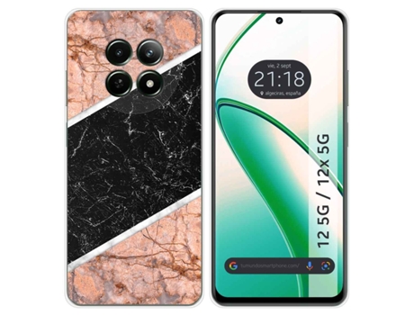 Funda Diseño Mármol para Realme 12 5G 12X 5G TUMUNDOSMARTPHONE Silicona Multicolor