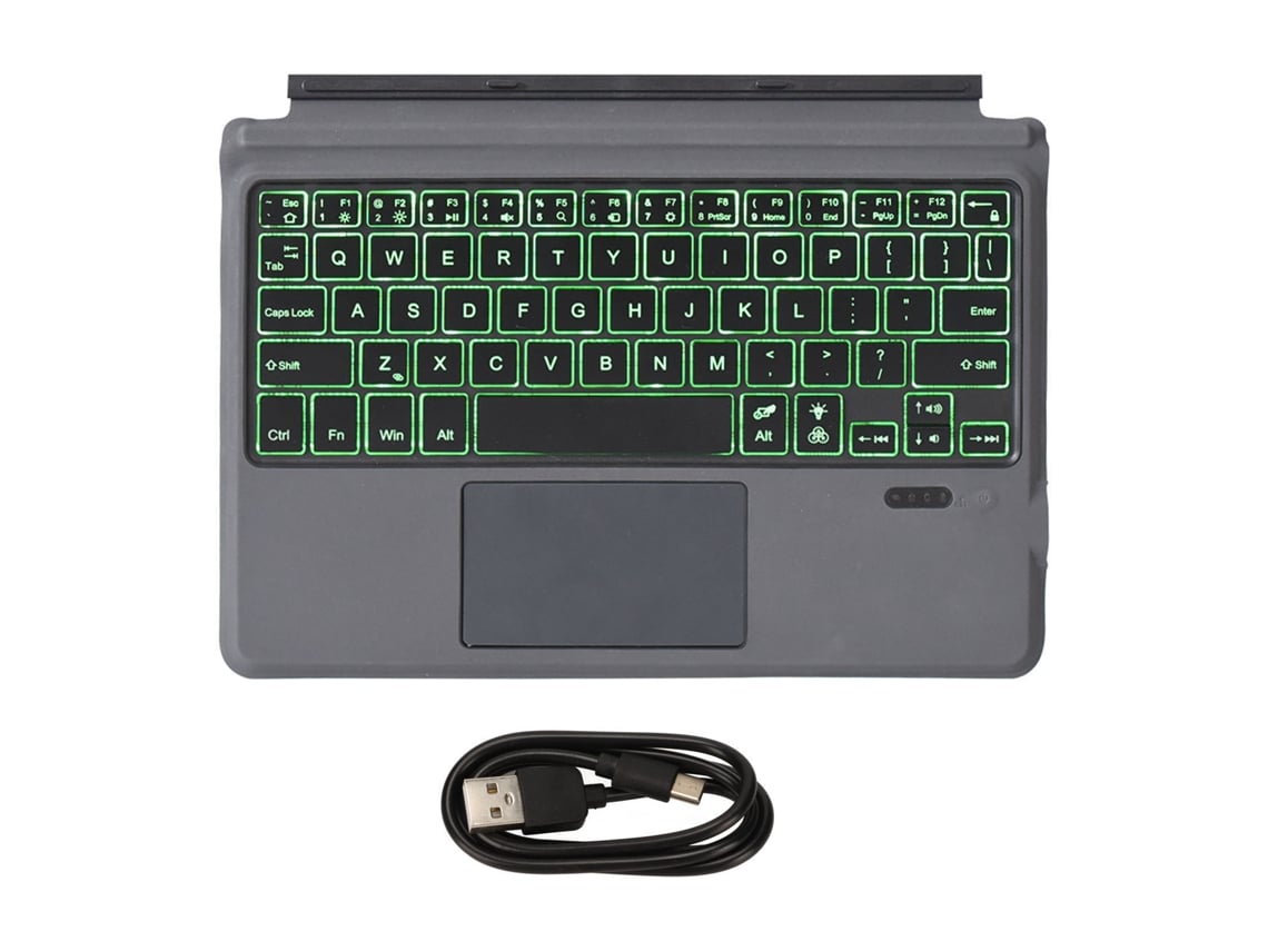 Teclado Inalámbrico Bluetooth 5.0 Ultra Delgado Recargable Portátil Con Retroiluminación Led