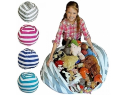 Peluche Extragrande De 66 Cm, Bolsa De Almacenamiento, Manta De Bolitas, Asiento Suave, Color Rojo-rosa.