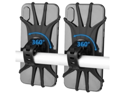 Soporte universal de silicona para teléfono móvil, apto para bicicletas y motos, con rotación de 360°. Mdug