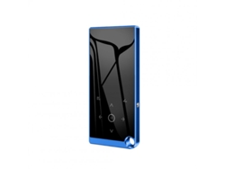 Leitor MP3 Bluetooth 5.0 Sem Perdas Tela de 2,4 Polegadas Áudio de Alta Fidelidade Fm Gravador de Ebook Mp4 Vídeo Player Azul