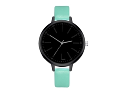 Reloj De Pulsera Sencillo Estándar Para Mujer Con Correa De Cuero (rojo)