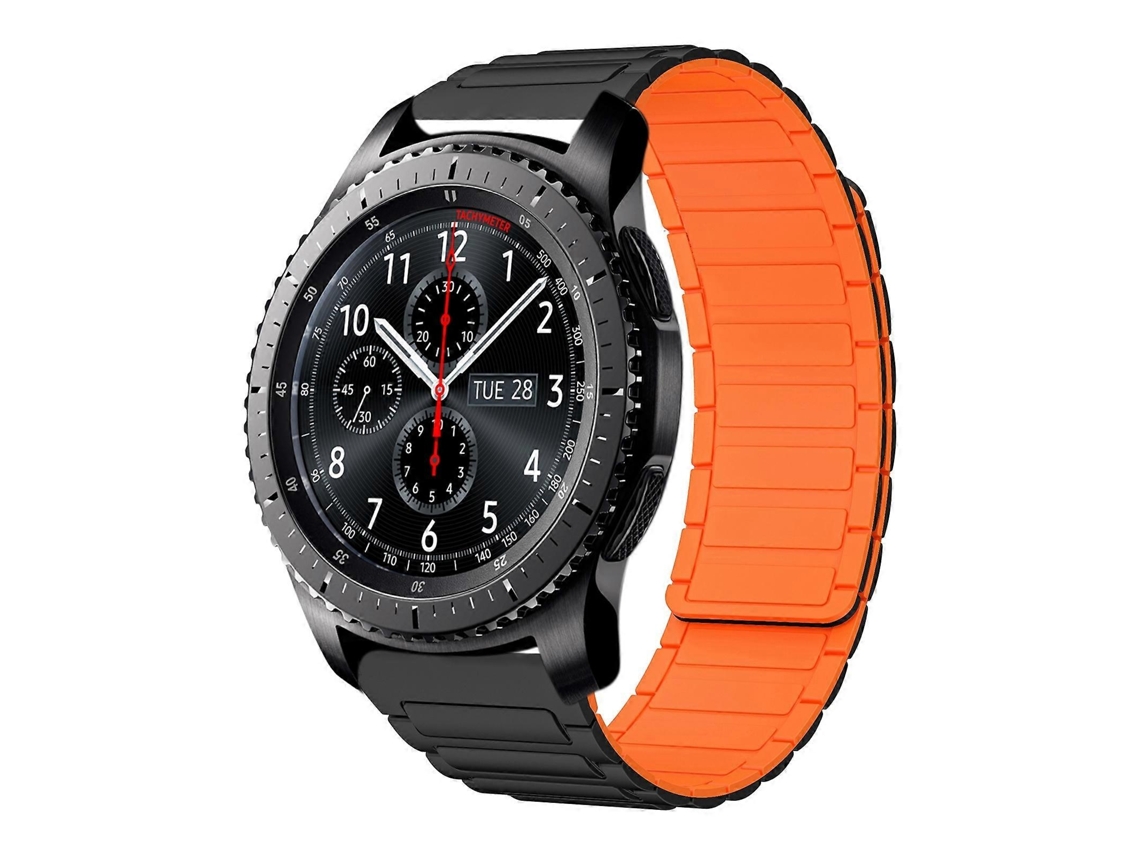 Pulsera magnética de silicona de 22 mm con diseño en forma de I.