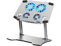Base De Refrigeración Para Portátil, Soporte De Aluminio Ajustable, Compatible Con Todas Las Tabletas.