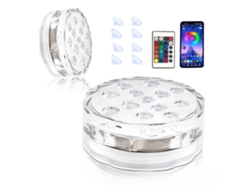 Luces LED para piscina (2 unidades, con control remoto, 7 colores cambiantes, a pilas), ideales para estanques, Spas y piscinas.