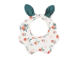 Adorable babero de dentición para bebés, suave y absorbente, bandana, bufanda, toalla de saliva para niños pequeños, 4 capas para alimentar y babear.