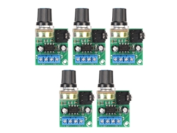 5 Placas Mini Amplificadoras De Potencia Lm386 De 0,5 W A 10 W Y 3 V A 12 V (módulo De Altavoz)