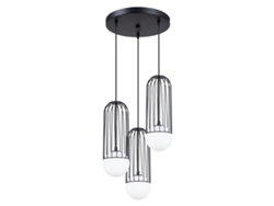 Sollux Sl.1336 Brina Lámpara Colgante 3p Negro