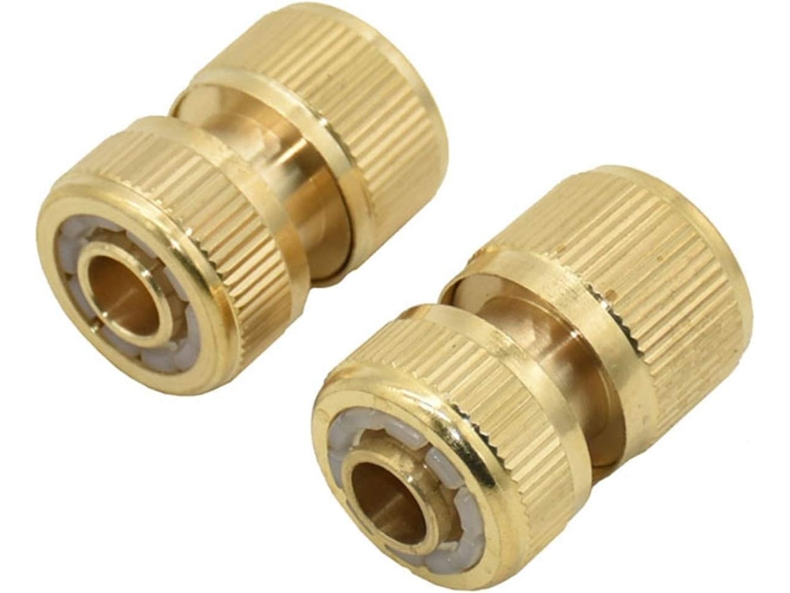 Conector De Manguera Jardín Kiphepi Latón 16 Mm Tope Agua Latón