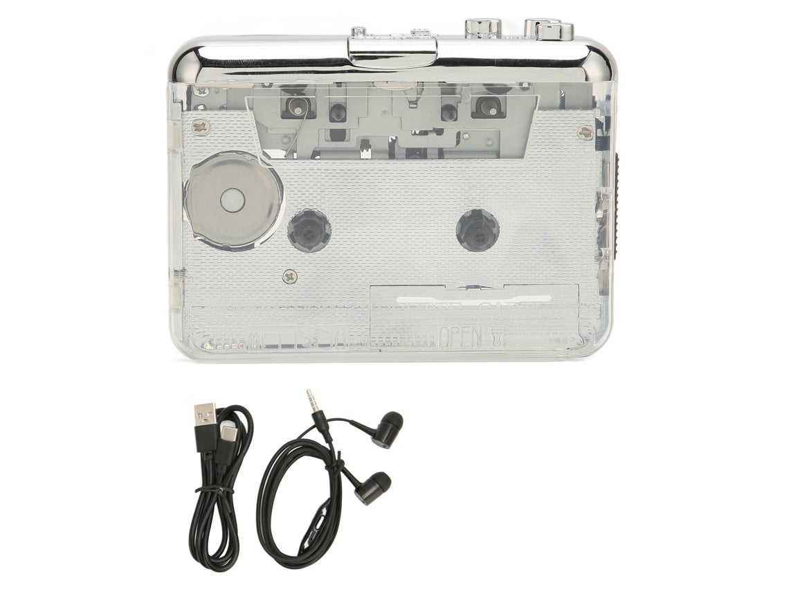 Conversor De Fita Cassete Para Mp3 Com Entrada De Fone De Ouvido 3.5mm Compatível Com Os X E Pc