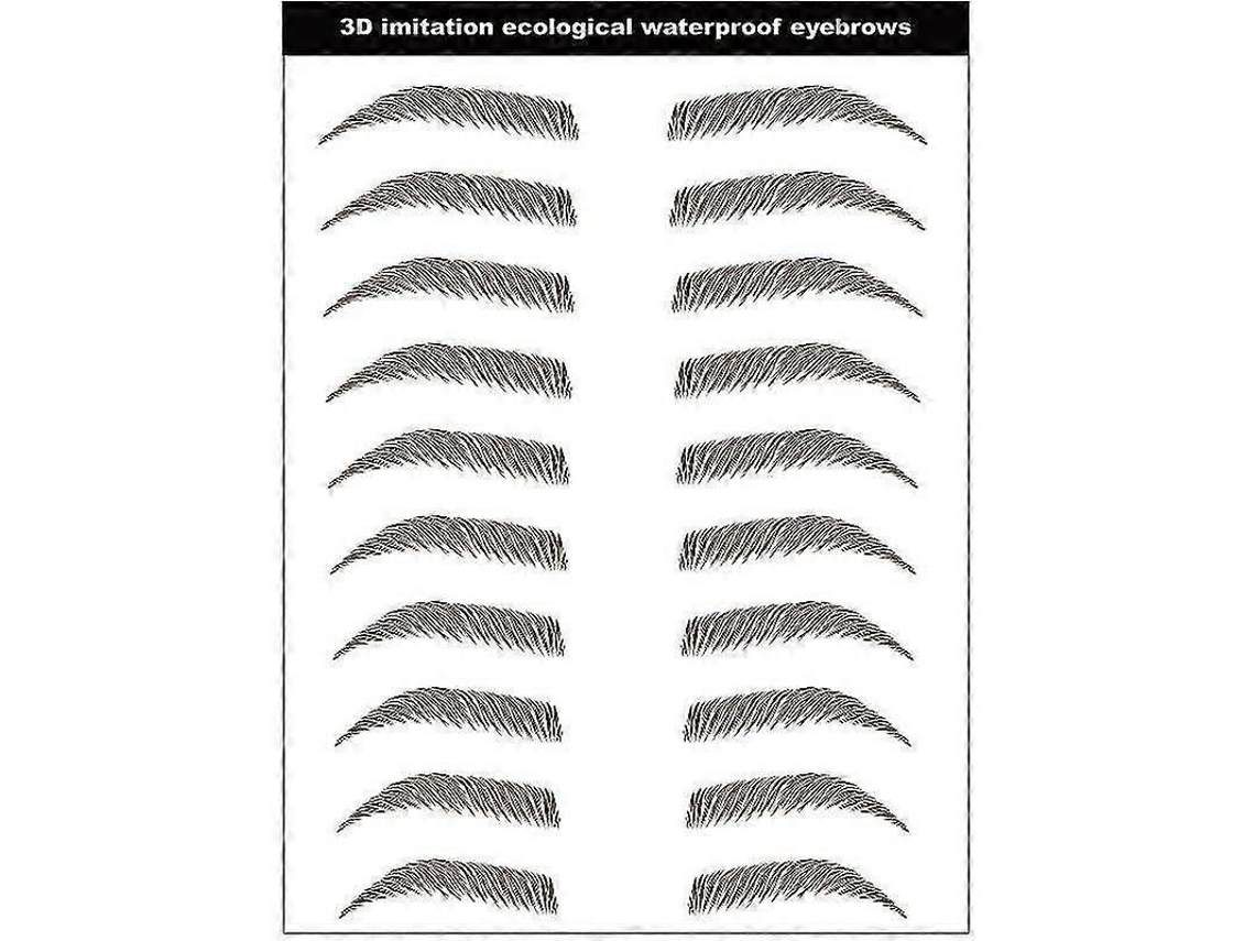 Tatuaje De Cejas 4d Similar Al Cabello, Adhesivo, Resistente Al Agua, 5 Láminas