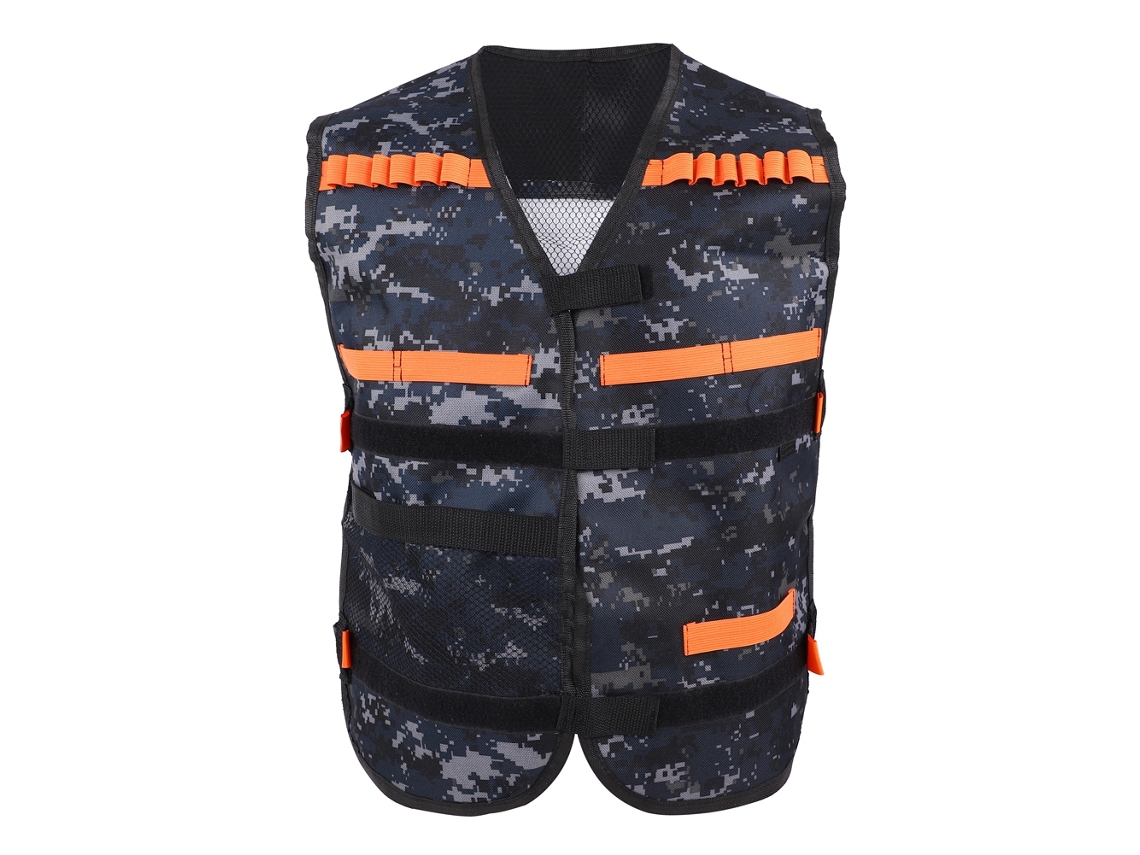 Chaleco De Camuflaje Para Pistola De Juguete Con Portacargador De Espuma Ampliado Para Niños
