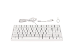 Teclado Mecánico De 87 Teclas Con Interruptores Azules Y Retroiluminación Blanca, Con Cable, Para Juegos Y Uso De Oficina.