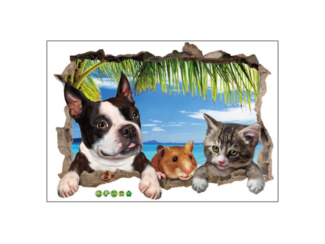 2026-calcomanía Decorativa Adhesiva Removible Para Mascotas Perro Gato Rata, Decoración De Hogar Y Oficina