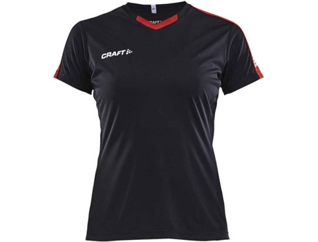 Camiseta de Mujer para Fútbol CRAFT Progress Contrast Negro (XS)