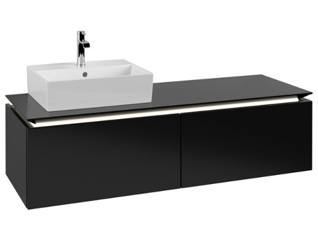 Villeroy &amp Boch Legato Vanity unit B613 1400x380x500mm lavabo a la izquierda iluminación LED