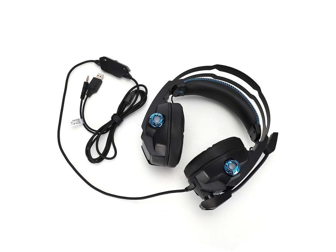 Auriculares De Juego Luminosos Rgb Y1 Con Micrófono Omnidireccional