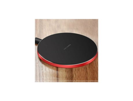 Cargador Inalámbrico Rápido Qi Lujo para Samsung Galaxy S10+/S10 Plus Rojo